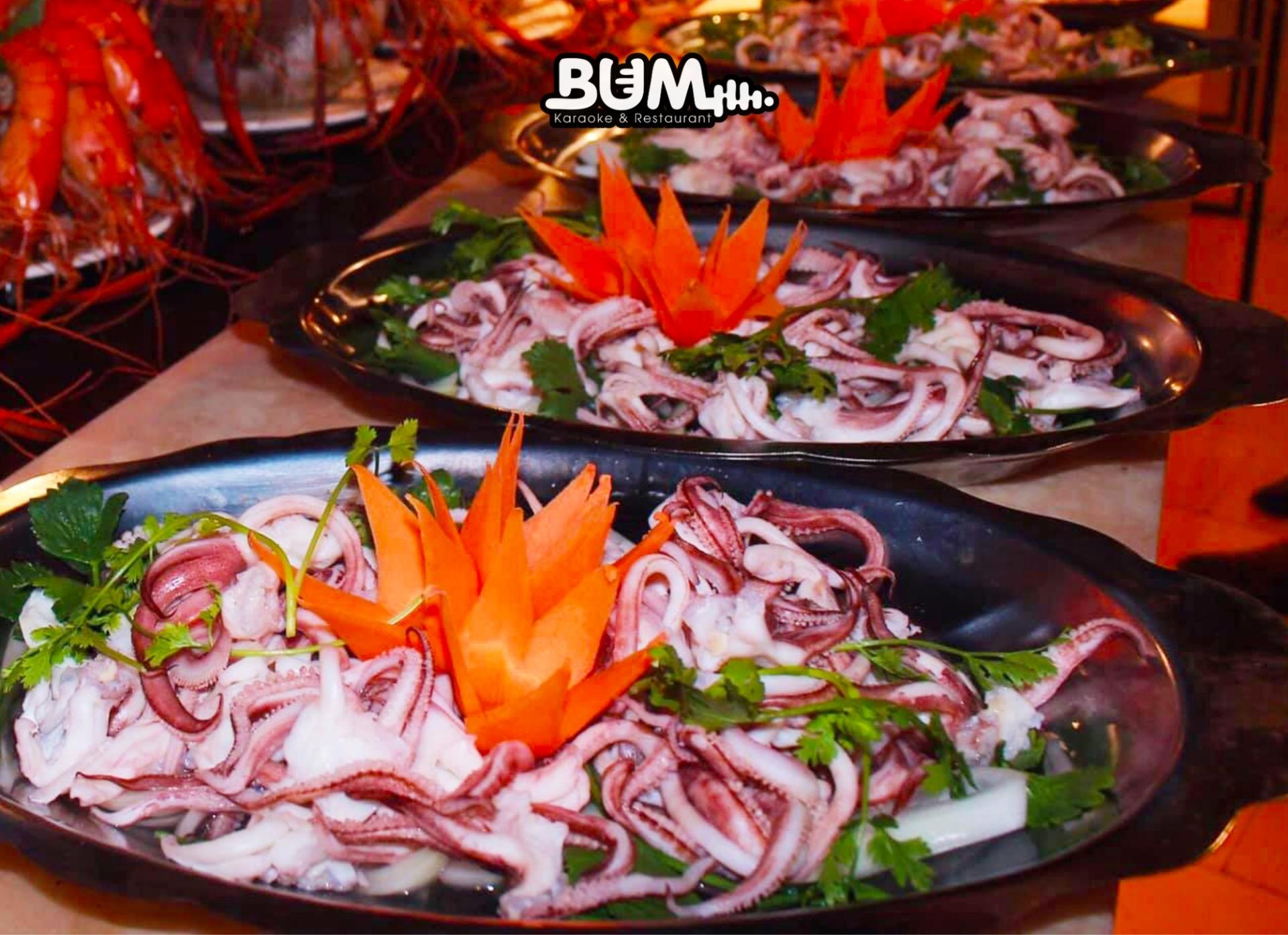 Râu mực hấp nước dừa